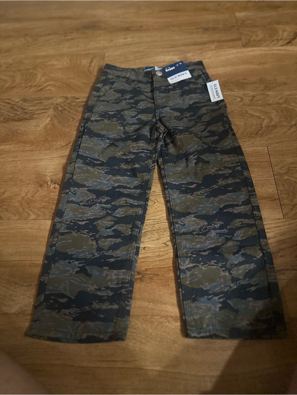 Old Navy kids Camouflage Cargo Pants - Olive Green & Black & Black